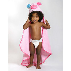 Полотенце с капюшоном Pinky the Piglet (0-18 мес.), Zoocchini
