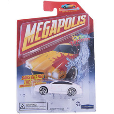 Машинка Autotime, Color Twisters Water Chameleon, металлическая, белый