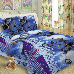 Детское постельное белье 1,5 сп Letto BMX, нав-ка 50х70