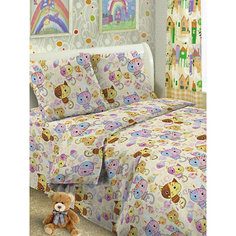 Детское постельное белье 3 предмета Letto, BG-54