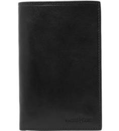 Черное портмоне из натуральной кожи Gianni Conti