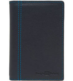 Синяя обложка для паспорта с кармашком для sim-карты Sergio Belotti