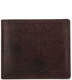 Коричневое портмоне из натуральной кожи Gianni Conti