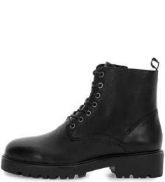 Черные кожаные ботинки на шнуровке и молнии Vagabond