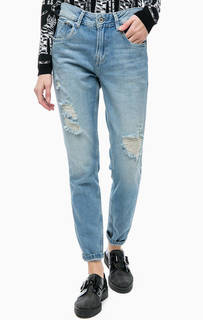 Рваные джинсы с высокой посадкой Pepe Jeans