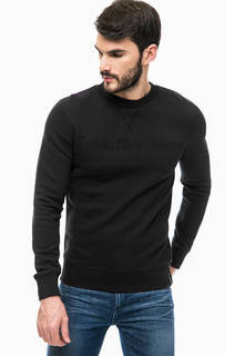 Черный свитшот с вышивкой Calvin Klein Jeans