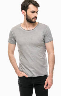 Однотонная футболка с круглым вырезом Calvin Klein Jeans