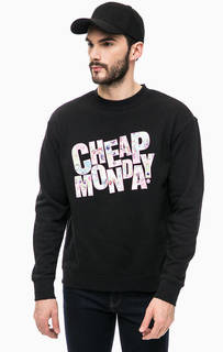 Хлопковый свитшот с принтом Cheap Monday