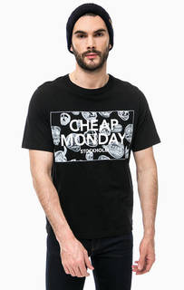 Хлопковая футболка черного цвета Cheap Monday