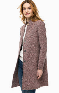 Удлиненное розовое пальто с карманами Rich&Royal