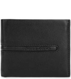 Черное кожаное портмоне Gianni Conti