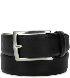 Черный ремень из натуральной кожи Sergio Belotti
