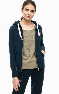 Синяя толстовка с капюшоном Superdry