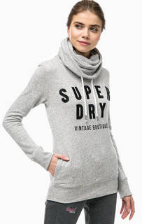 Хлопковая толстовка с объемным воротом Superdry