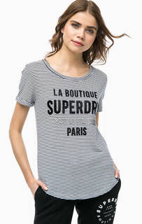 Футболка в полоску с круглым вырезом Superdry