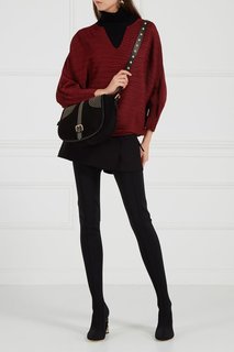 Черная сумка из замши Rider RED Valentino