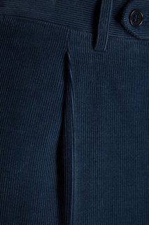 Синие вельветовые брюки Canali