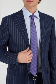 Фиолетовый галстук из шелка Canali