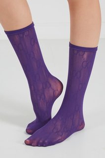 Фиолетовые сетчатые носки Gucci