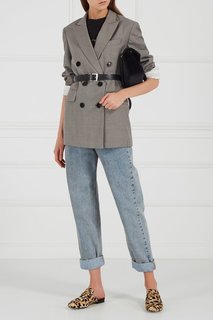 «Вареные» джинсы с нашивкой Gucci
