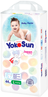 Трусики-подгузники YokoSun L (9-14 кг) 44 шт.