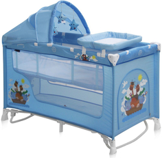 Манеж Lorelli «Nanny 2» Plus Rocker Blue Adventure