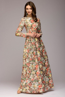 Длинное платье с цветочным принтом 1001dress