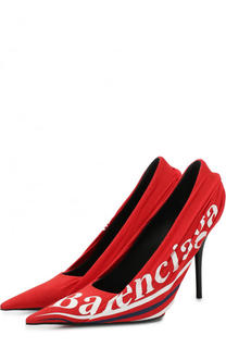 Текстильные туфли Knife с логотипом бренда Balenciaga