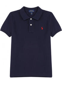 Хлопковое поло с логотипом бренда Polo Ralph Lauren