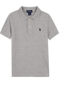 Хлопковое поло с логотипом бренда Polo Ralph Lauren