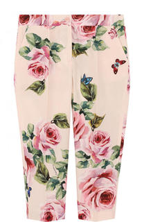 Хлопковые брюки с принтом Dolce &amp; Gabbana