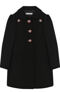 Шерстяное пальто с декоративными пуговицами Dolce &amp; Gabbana