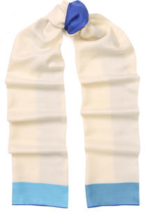 Шаль из смеси кашемира и шелка с принтом Loro Piana