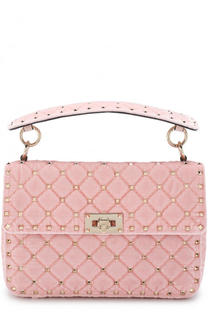 Сумка Rockstud Spike small из бархата Valentino
