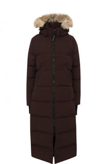Стеганый пуховик Mystique с меховой отделкой капюшона Canada Goose