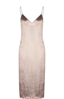 Бархатное платье-комбинация с открытой спиной Rag&Bone Rag&Bone