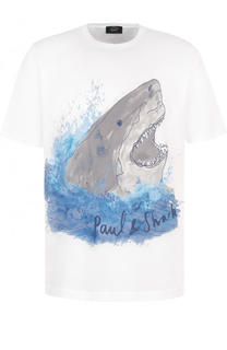 Хлопковая футболка с принтом Paul&amp;Shark Paul&Shark