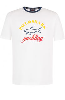 Хлопковая футболка с круглым вырезом Paul&amp;Shark Paul&Shark