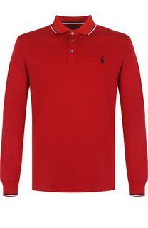Хлопковое поло с длинными рукавами Polo Ralph Lauren