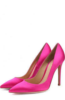Атласные туфли Gianvito 105 на шпильке Gianvito Rossi