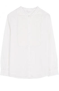 Хлопковая блуза с декоративной отделкой Chloé
