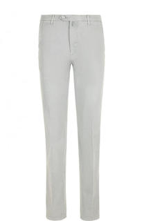 Хлопковые брюки прямого кроя Kiton