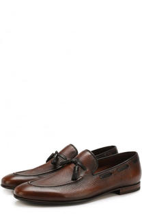 Кожаные лоферы с кисточками Barrett