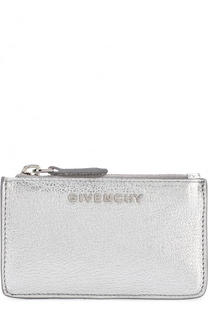 Футляр для ключей из металлизированной кожи Givenchy