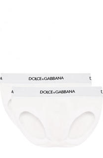 Комплект из двух брифов с логотипом бренда Dolce &amp; Gabbana