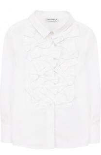 Хлопковая блуза с бантами Dolce &amp; Gabbana