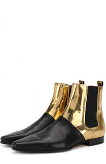 Кожаные челси с острым мысом Balmain