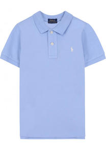 Хлопковое поло с логотипом бренда Polo Ralph Lauren