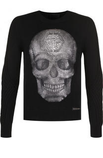 Хлопковый свитшот с принтом Philipp Plein