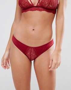 Бразильские трусы из микрофибры ASOS Carly - Красный